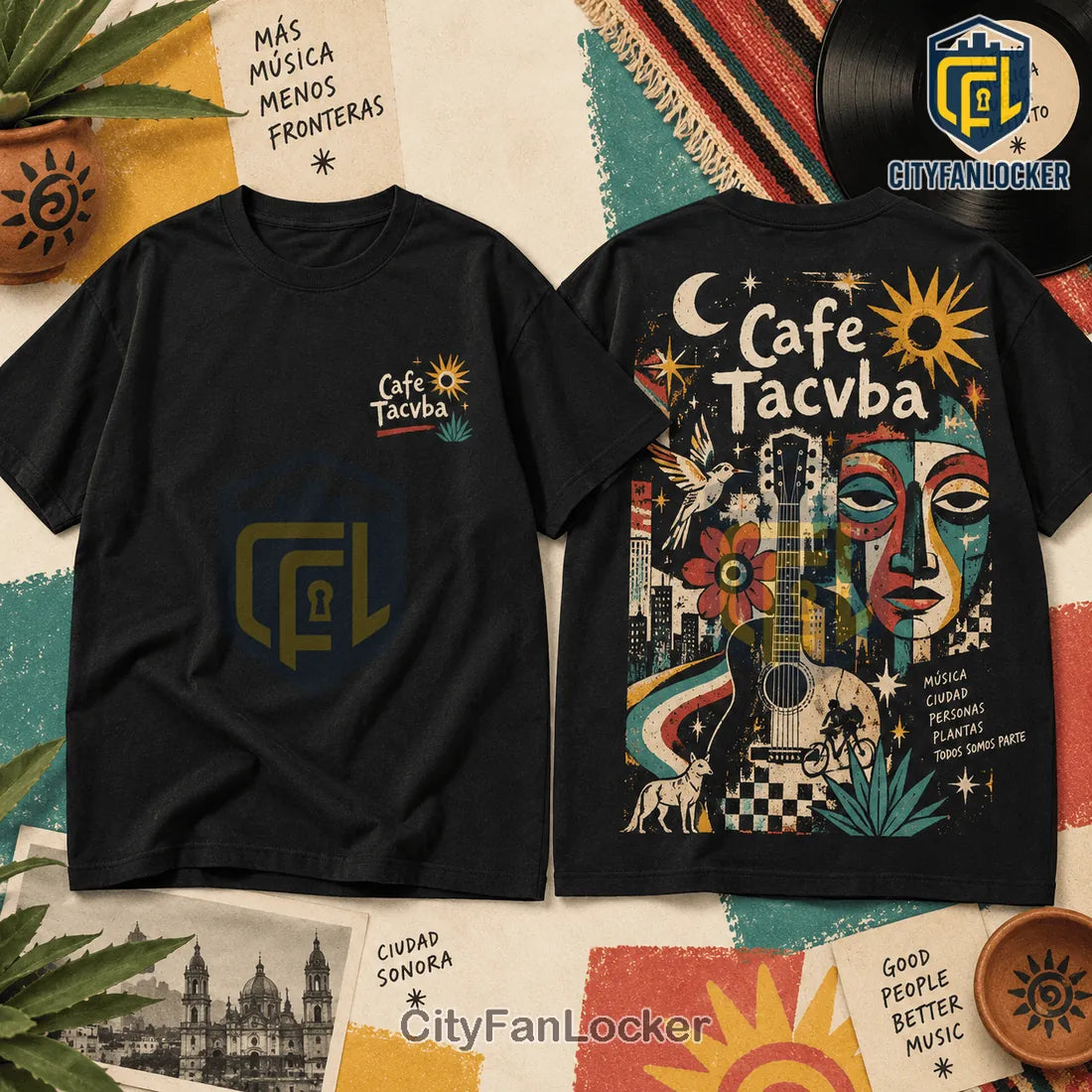 Cafe Tacvba Black Cotton Shirt