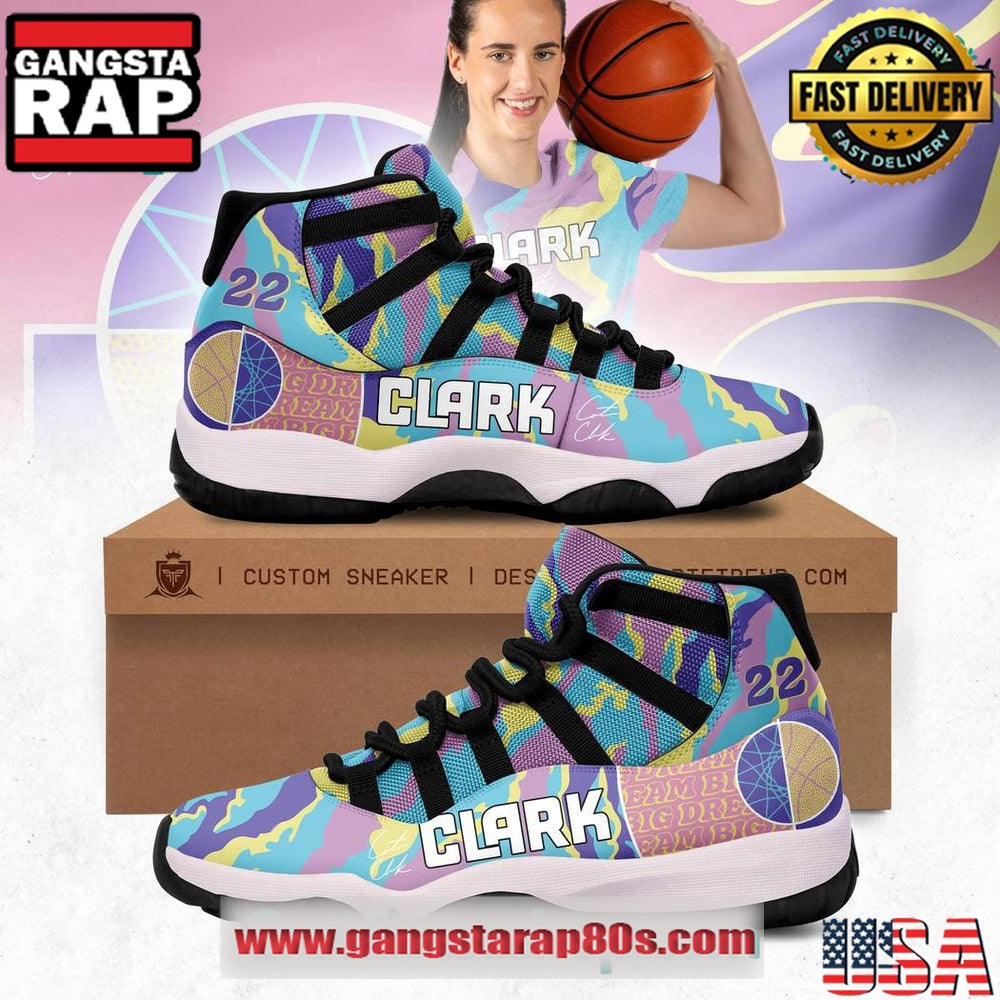 Caitlin Clark Dream Big Unique Design Air Jordan 11 Sneakers Shoes