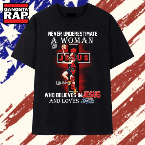 Caitlin Clark Jesus Saves Indiana Fever Faith Basketball Graphic T Shirt , Vintage Trending Shirt