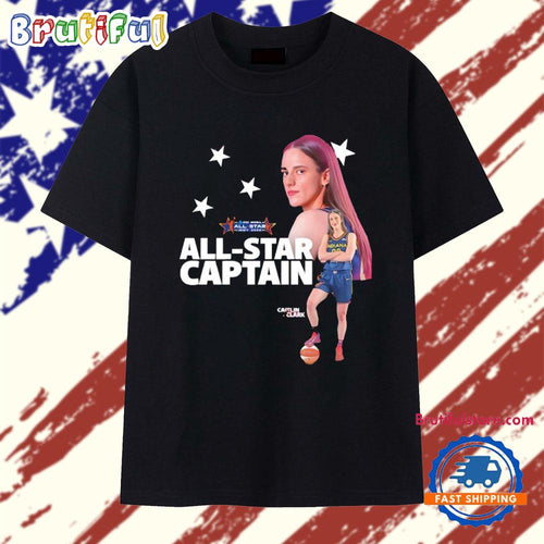 Caitlin Clark WNBA All Star 2025 Captain and two-time All-Star T Shirt