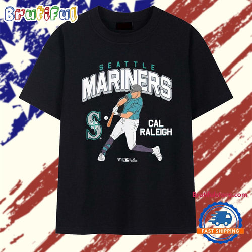 Cal Raleigh Seattle Mariners Hitting Graphic 2025 T Shirt