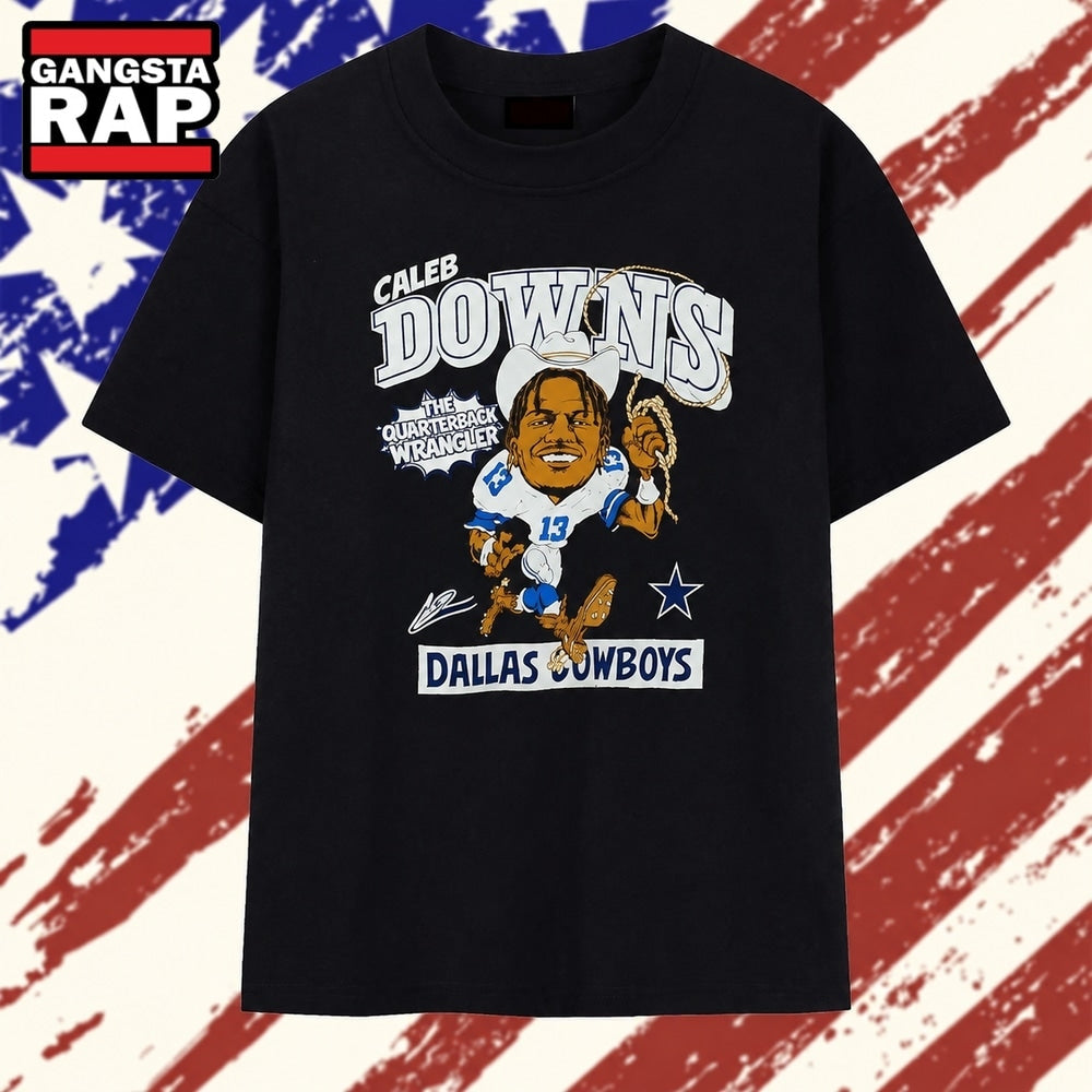 Caleb Downs The Quarterback Wrangler Dallas Cowboys T Shirt
