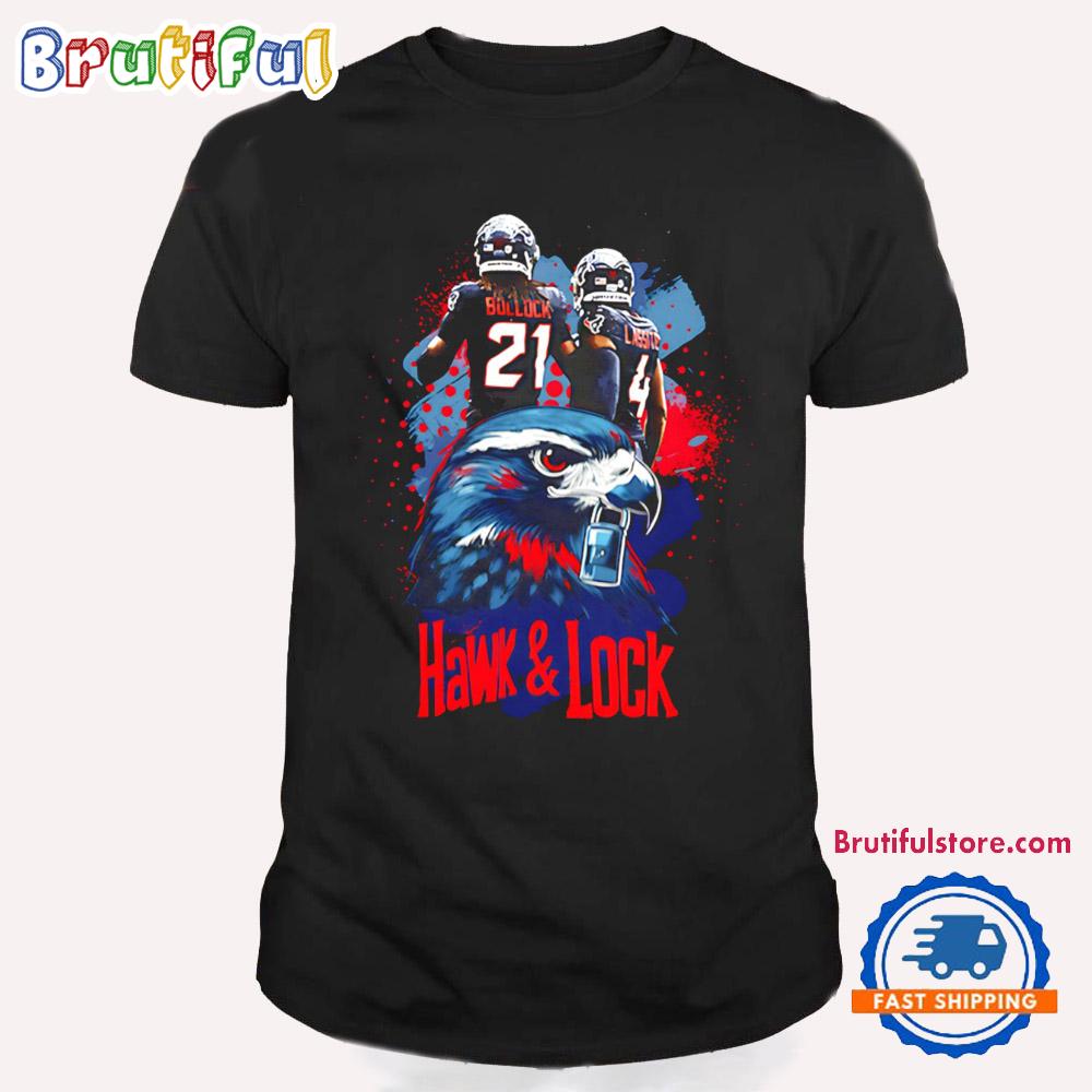 Calen Bullock And Kamari Lassiter Hawk And Lock Houston Texans T Shirt