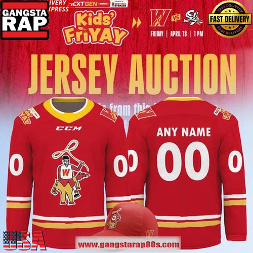 Calgary Wranglers Kid’s Friday Special Edition Hockey Jersey