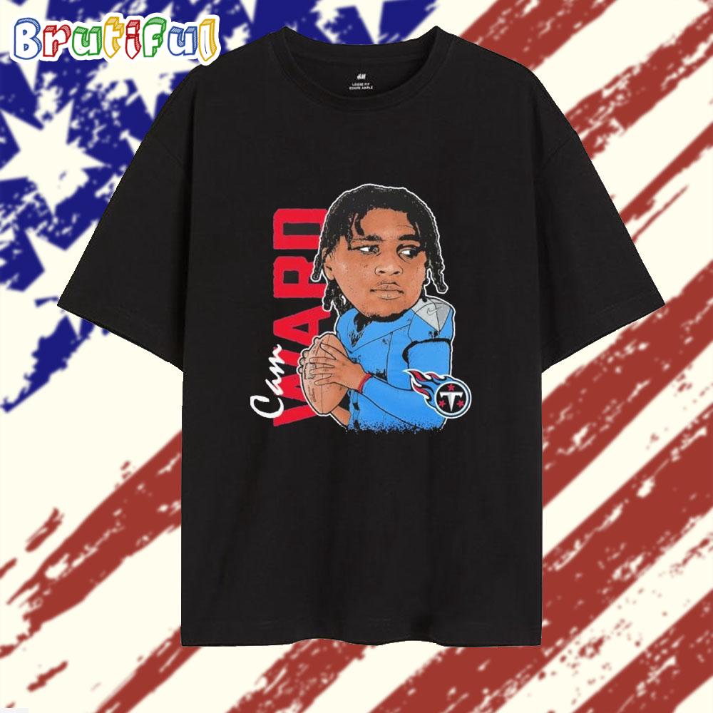 Cameron Ward Tennessee Titans Graphic Player 2025 T Shirt