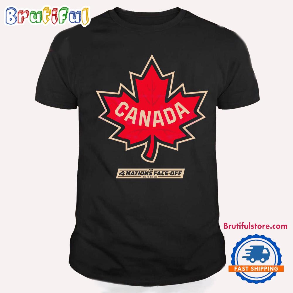 Canada 2025 4 Nations Face Off Vintage T Shirt