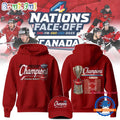 Canada Hockey 2025 4 Nation Face off Champions Second Unisex Hoodie T-Shirt
