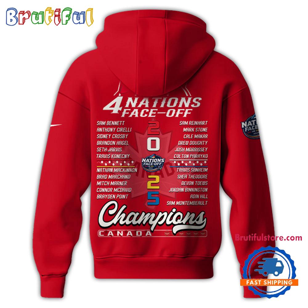Canada Hockey 2025 4 Nations Face-Off Champions New Limited 3D Shirt