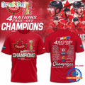 Canada Hockey 2025 4 Nations Face-Off Champions New Limited 3D T Shirt
