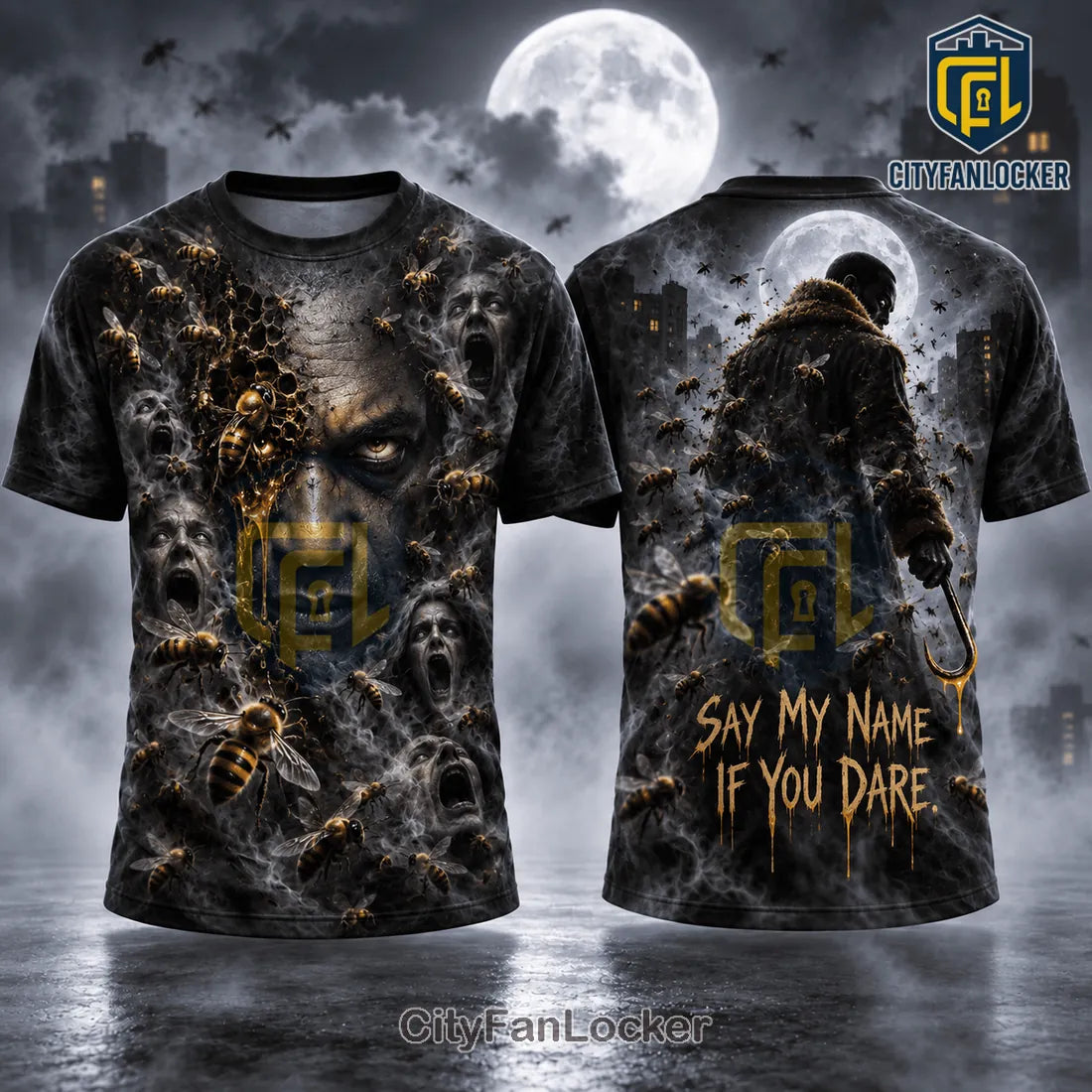 Candyman Hook Swarming Bees Shirt