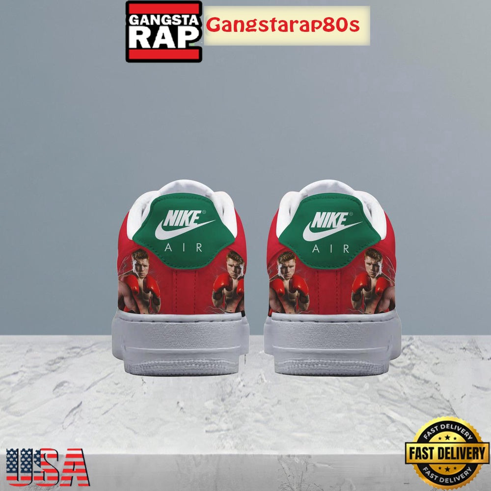 Canelo Alvarez Ique Viva Mexico Cabrones Special Edition Air Force 1 Shoes Running Sneakers