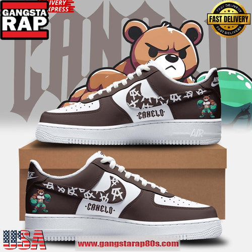 Canelo Bear Boxing Limited Edition Air Force 1 Running Sneakers Shoes