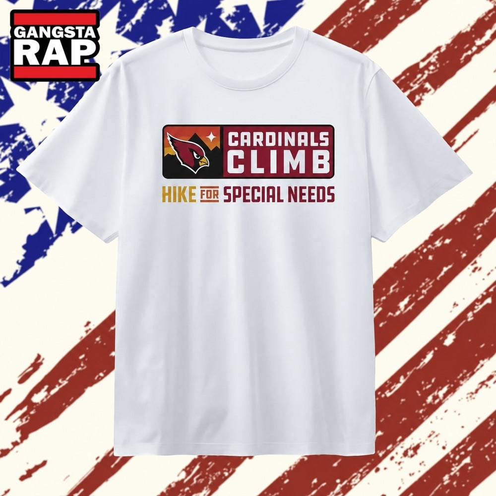 Cardinals Climb Hike for Special Needs NFL charity T Shirt