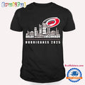 Carolina Hurricanes 2025 Players Names City Skyline T Shirt