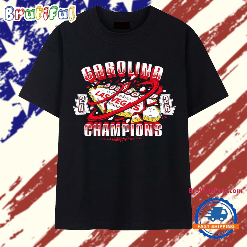 Carolina Hurricanes 2026 champions Las Vegas sign T Shirt