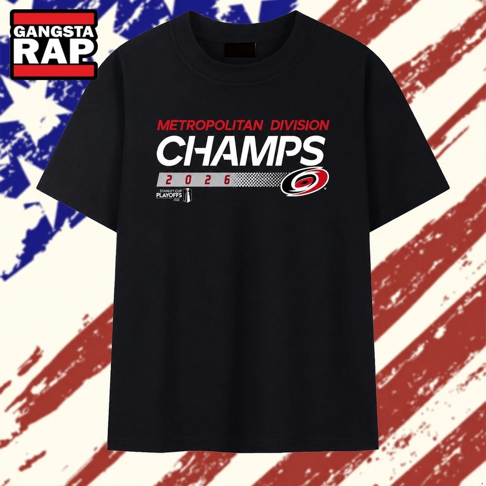 Carolina Hurricanes 2026 Metropolitan Division Champions T Shirts