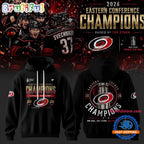 Carolina Hurricanes 2026 NHL Eastern Conference Champions Black Hoodie T-Shirt