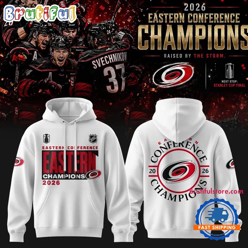 Carolina Hurricanes 2026 NHL Eastern Conference Champions New Design Hoodie T-Shirt