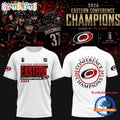 Carolina Hurricanes 2026 NHL Eastern Conference Champions White T Shirt