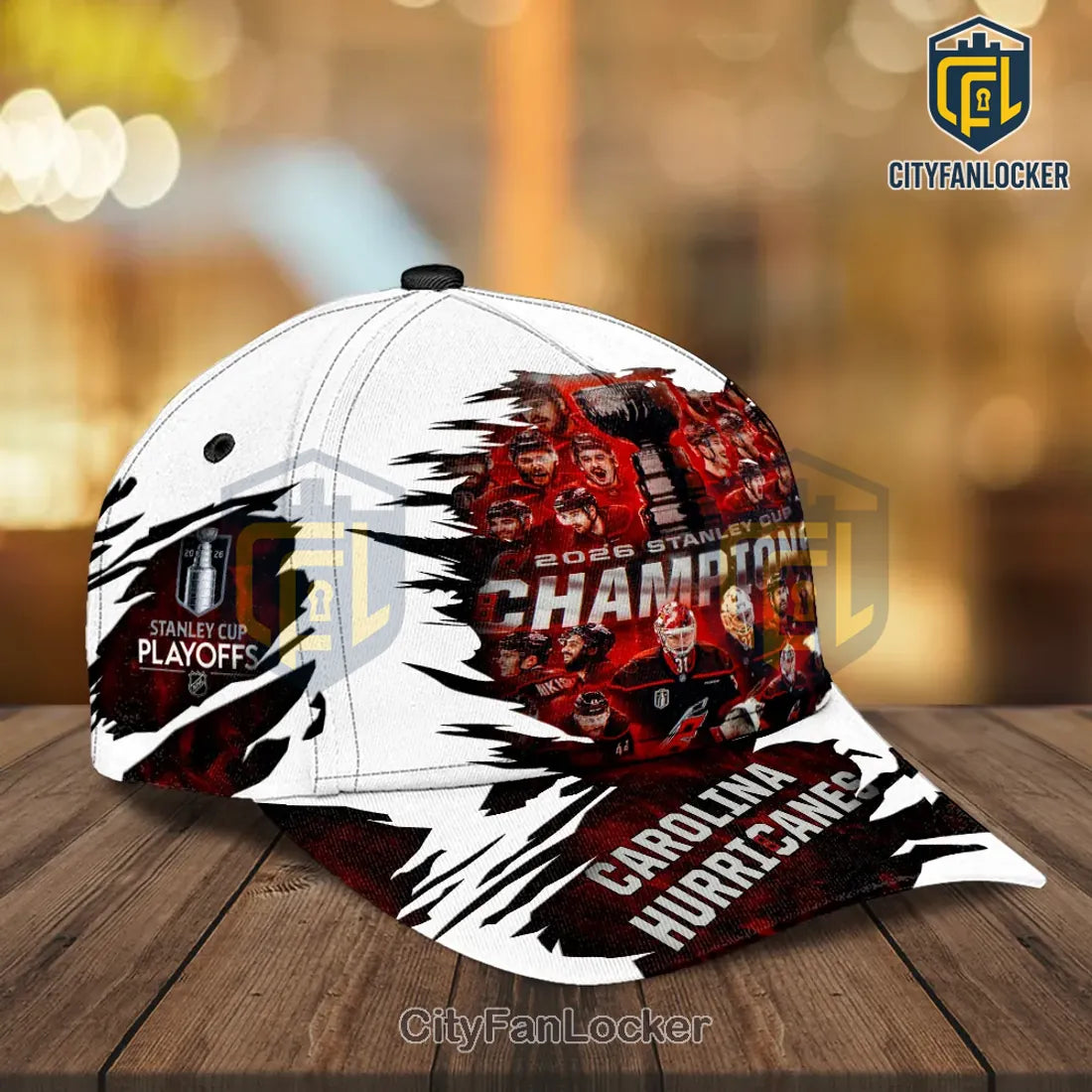 Carolina Hurricanes 2026 Stanley Cup Champions Baseball Cap