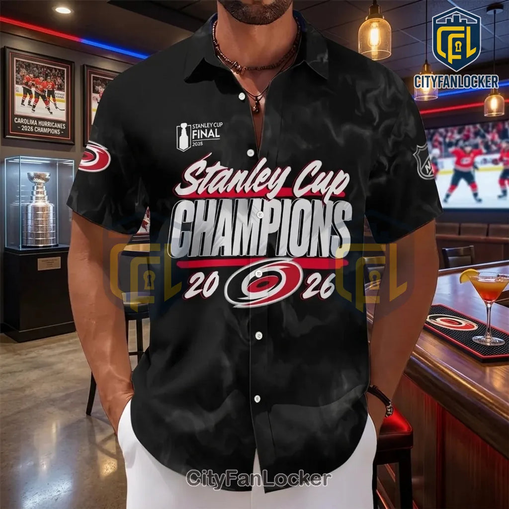 Carolina Hurricanes 2026 Stanley Cup Champions Hawaiian Shirt