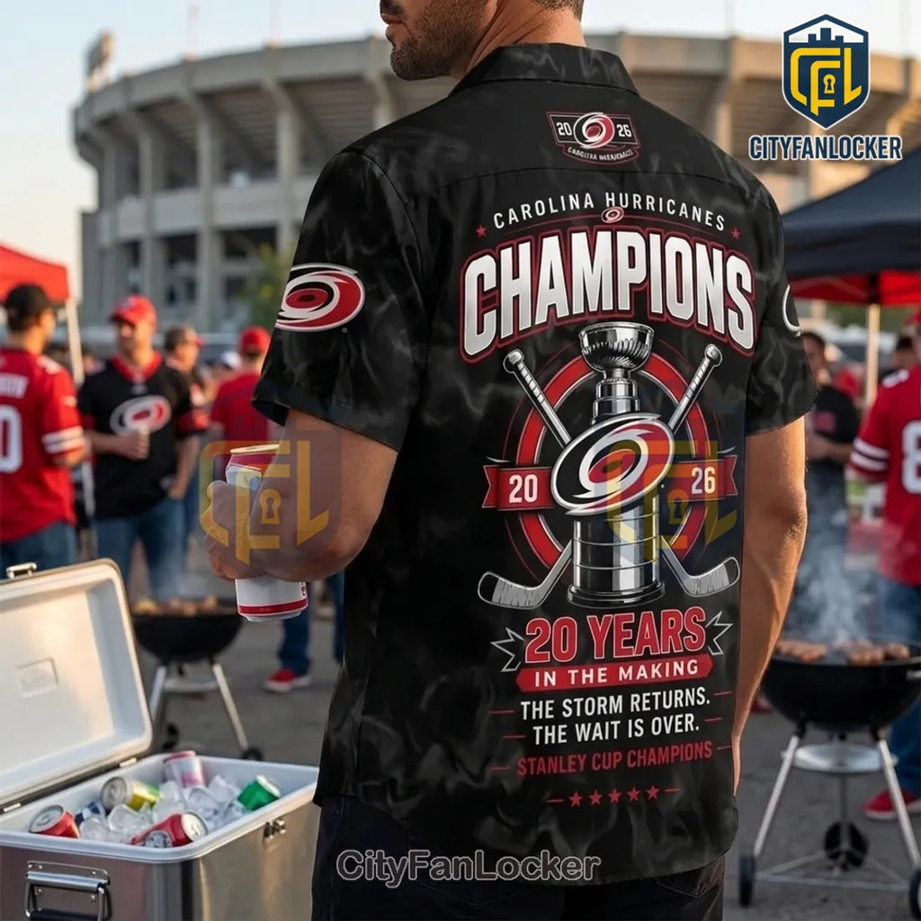 Carolina Hurricanes 2026 Stanley Cup Champions Hawaiian Shirt