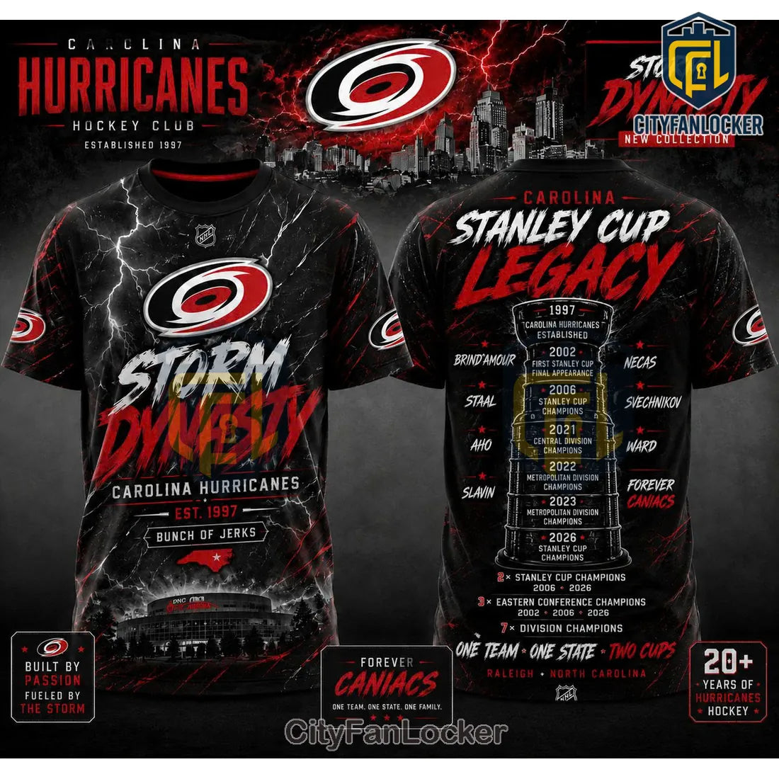 Carolina Hurricanes 2026 Stanley Cup Champions T-Shirt