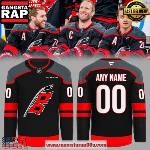 Carolina Hurricanes 25th Anniversary Authentic Home Custom Name Number Hockey Jersey