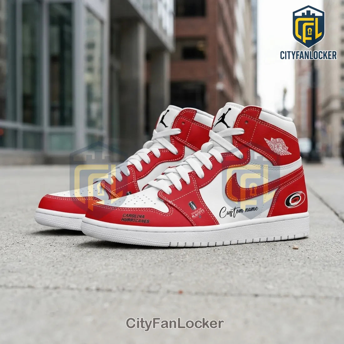 Carolina Hurricanes Custom Name High Top Sneakers
