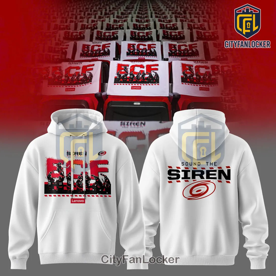 Carolina Hurricanes Eastern Conference Final 2026 White Hoodie