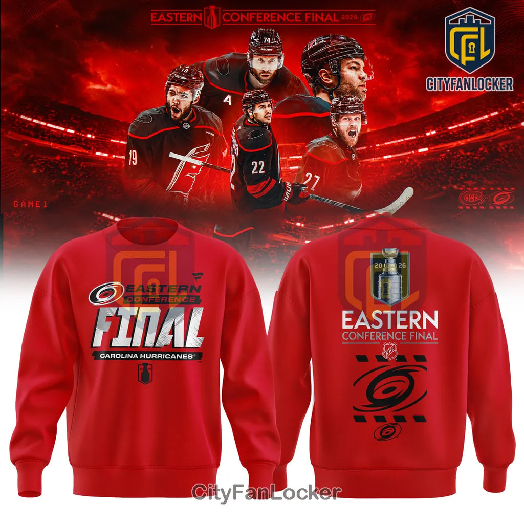 Carolina Hurricanes NHL Eastern Conference Final 2026 Red Hoodie
