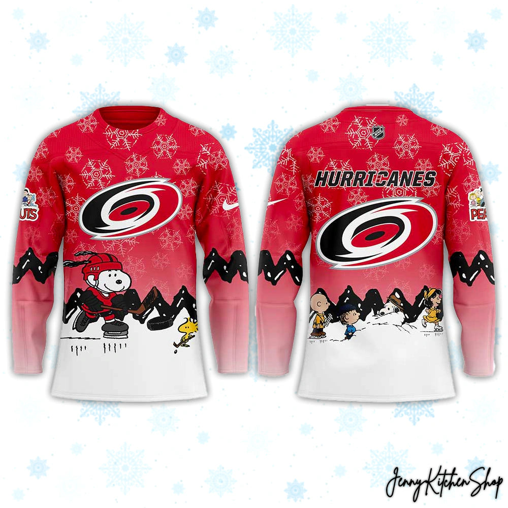 Carolina Hurricanes Peanuts Winter Hockey Jersey