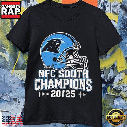 Carolina Panthers 2025 NFC South Champions T Shirt