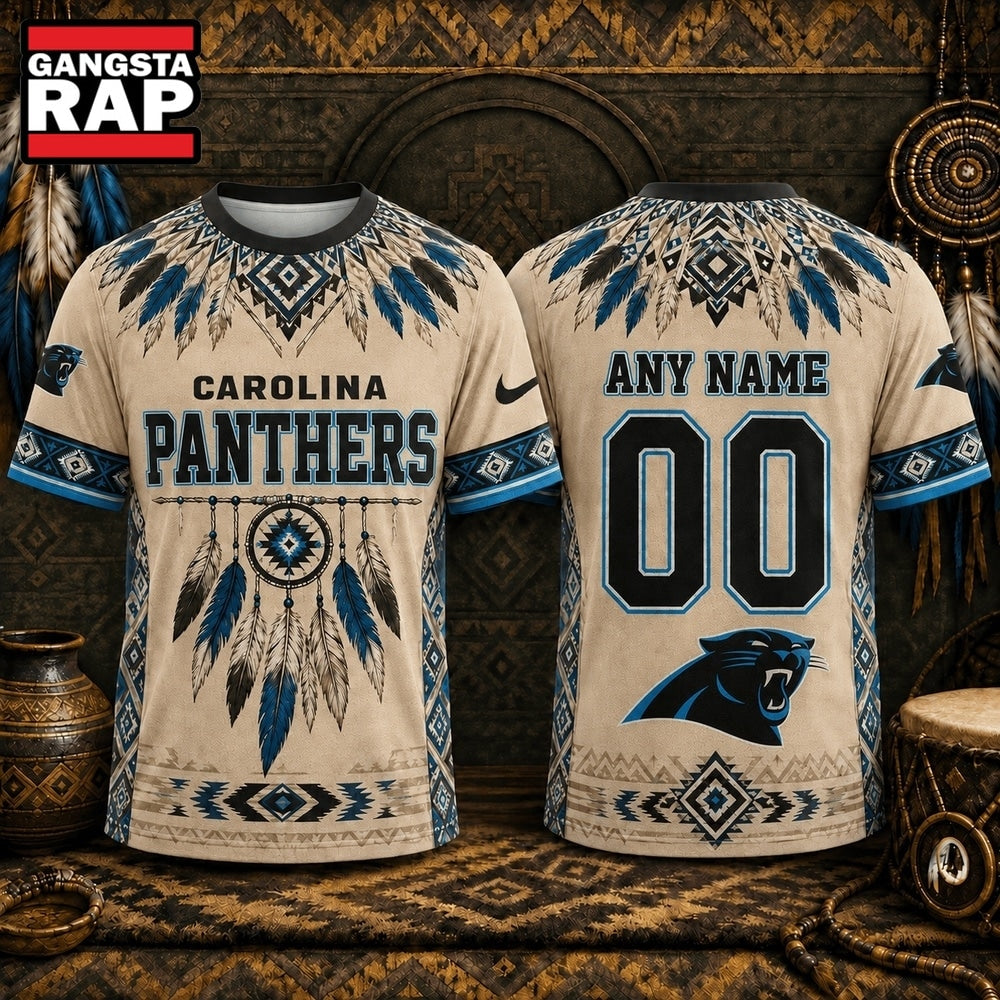 Carolina Panthers 2026 NFL Native American Heritage 3D Shirt, Football New Design Shirt