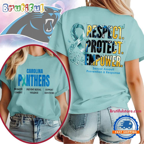 Carolina Panthers 2026 NFL SA Prevention Month Unisex 3D T Shirt