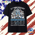 Carolina Panthers 31st Anniversary 1995 2026 Legends Signatures T Shirt