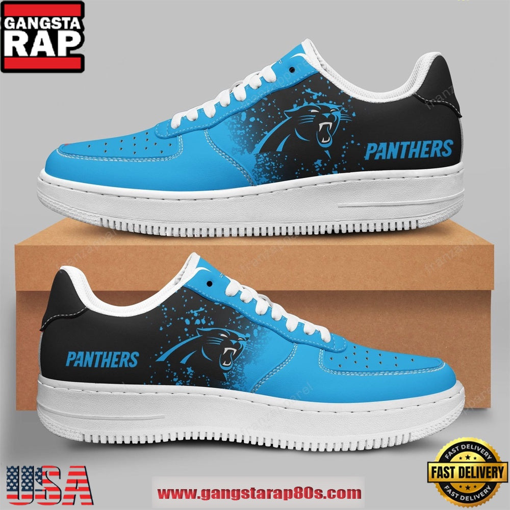 Carolina Panthers AF 1 Running Sneakers Shoes