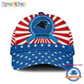 Carolina Panthers American Flag Pattern Independence Day Baseball Cap