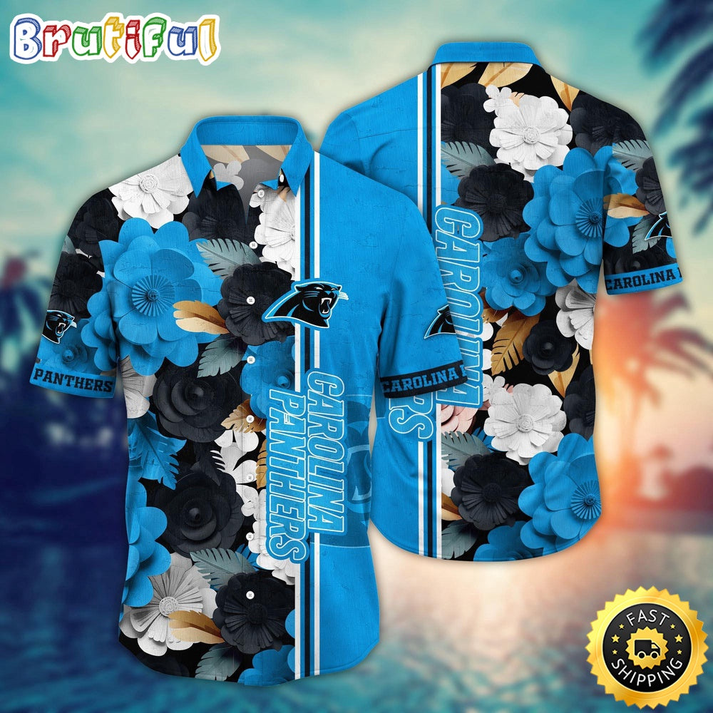 Carolina Panthers Hawaii Shirt Flower Laid Back Hawaiian Charm