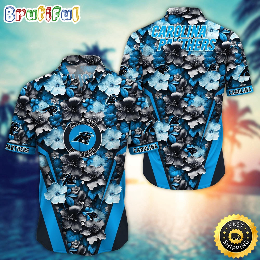 Carolina Panthers Hawaii Shirt Flower Tropical Getaway Shirts