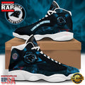 NFL Carolina Panthers New Design Air Jordan 13 Running Sneakers Shoes For Fans