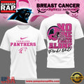 Carolina Panthers NFL Breast Cancer October 2025 Unisex 3D Shirt White