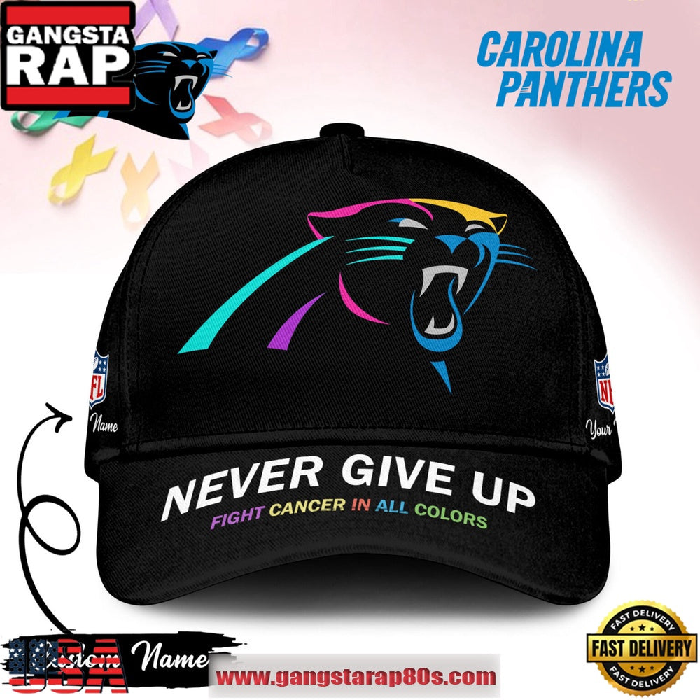 Carolina Panthers NFL Fight Cancer In All Colors 2025 Classic Cap Hats