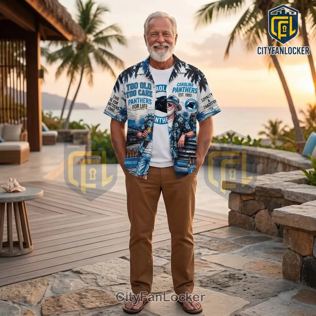 Carolina Panthers Too Old Too Care Hawaiian Shirt