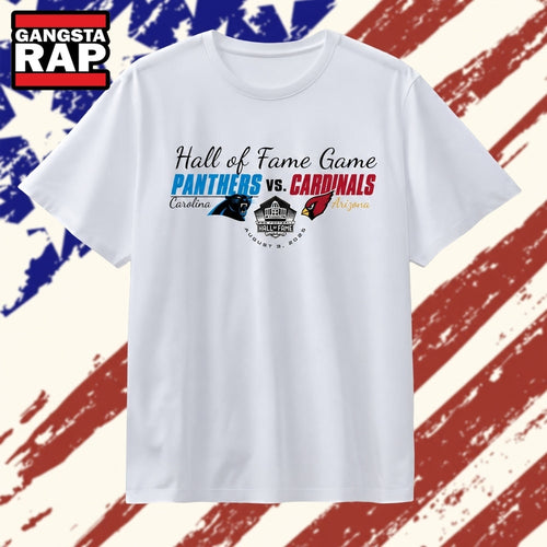 Carolina Panthers Vs Arizona Cardinals Hall of Fame Game 2026 Vintage T Shirt , Vintage Trending Shirt