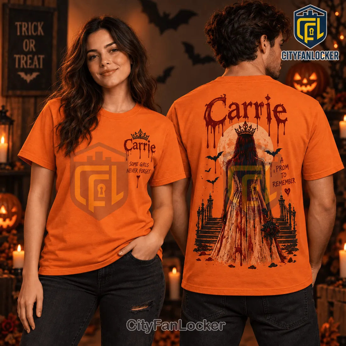 Carrie Bloody Prom Queen Halloween T-Shirt