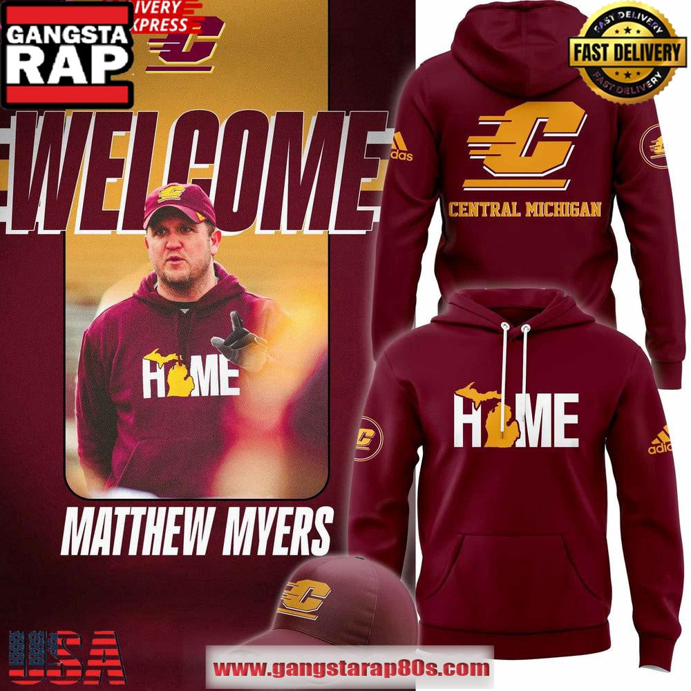 Central Michigan x Matthew Myers Special Adidas All Over Print Hoodie