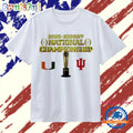 CFP National Championship Miami vs. Indiana 2026 T Shirt