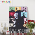 Charles Aznavour The Legends Tour Wall Art Poster Canvas