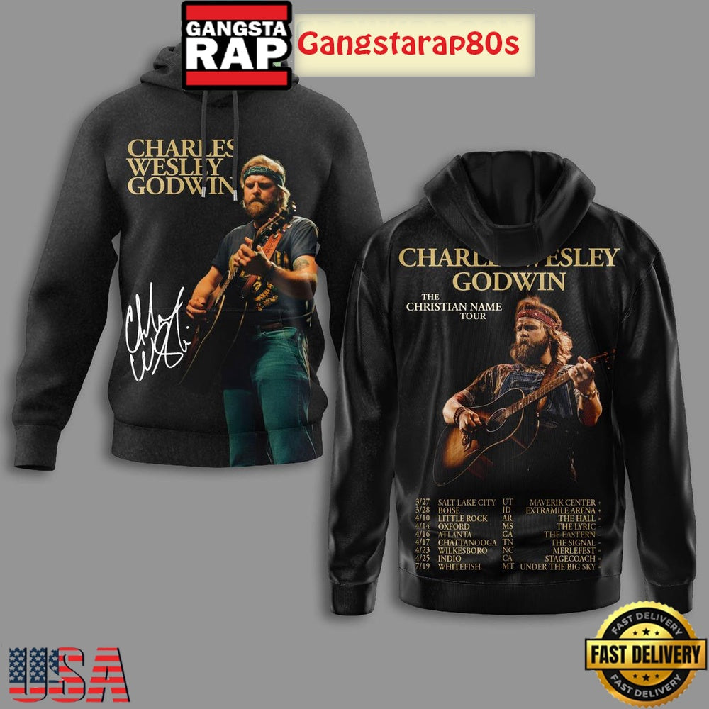 Charles Wesley Godwin The Christian Name Tour Unisex Hoodie